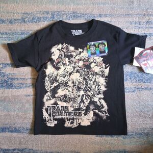 Transformers Dark of the Moon Child Medium Graphic Black Color Sun Change Rare
